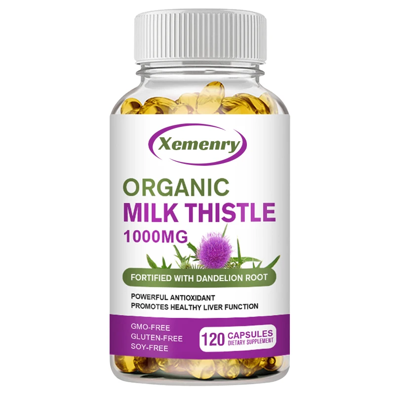 Milk Thistle Silymarin - Капсулы для расторопши 1000 мг Корнь