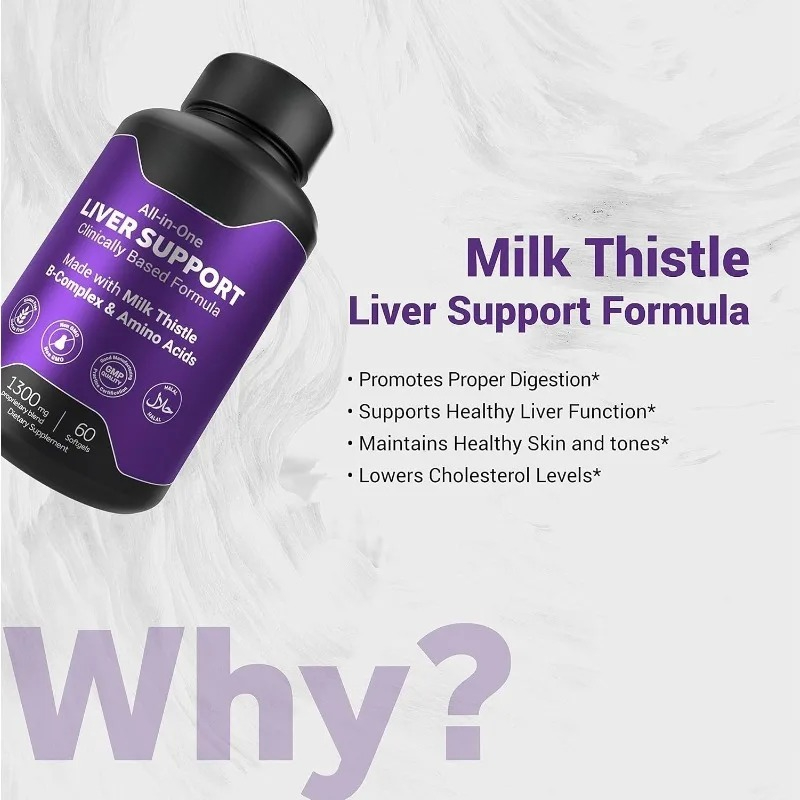 Расток молока Силимарина 1300  – обзор и цена Milk Thistle Silymarin